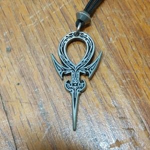 Pewter aunk necklace